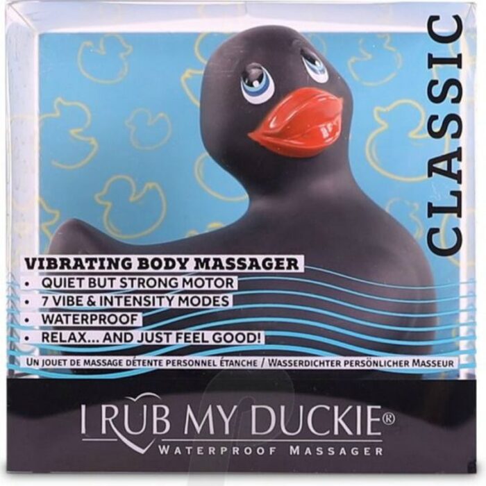 BIG TEASE TOYS - I RUB MY DUCKIE CLASSIC PATO VIBRADOR NEGRO - CandyHot - Foto 3