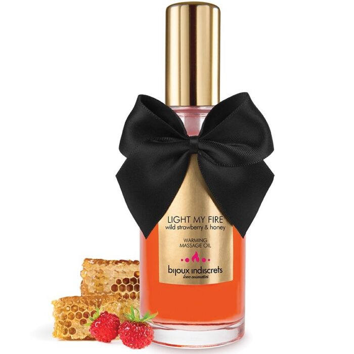 BIJOUX - ACEITE MASAJE EFECTO CALOR AROMA FRESA - CandyHot - Foto 2