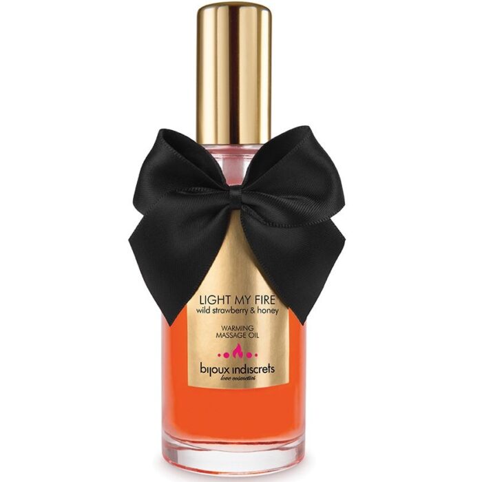 BIJOUX - ACEITE MASAJE EFECTO CALOR AROMA FRESA - CandyHot - Foto 1