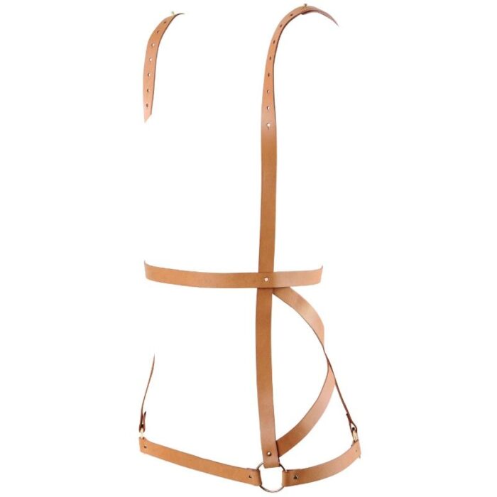 BIJOUX - INDISCRETS MAZE ARNÉS FORMA DE VESTIDO MARRON - CandyHot - Foto 1