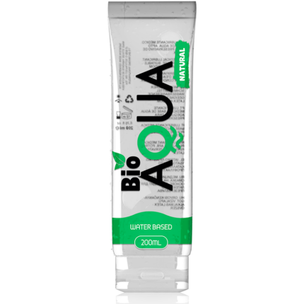 BIOAQUA LUBRICANTE INGREDIENTES NATURALES BASE AGUA 200 ML - CandyHot - Foto 1