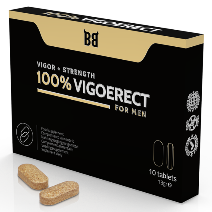BLACK BULL - 100% VIGOERECT POTENCIADOR PARA HOMBRE 10 CÁPSULAS - CandyHot - Foto 1