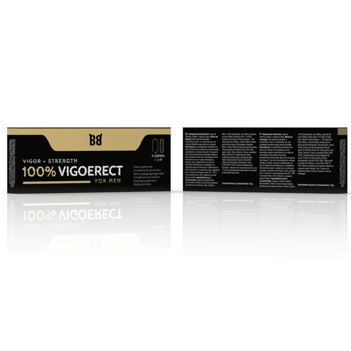 BLACK BULL - 100% VIGOERECT POTENCIADOR PARA HOMBRE 4 CÁPSULAS - CandyHot - Foto 3