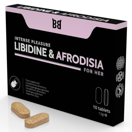 BLACK BULL - LIBIDINE & AFRODISIA PLACER INTENSO PARA MUJER 10 CÁPSULAS - CandyHot - Foto 1