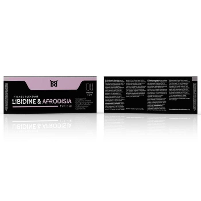 BLACK BULL - LIBIDINE & AFRODISIA PLACER INTENSO PARA MUJER 4 CÁPSULAS - CandyHot - Foto 3