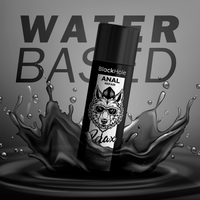 BLACK HOLE - ANAL REPAIR BASE AGUA RELAX CON HYALURON 100 ML - CandyHot - Foto 4