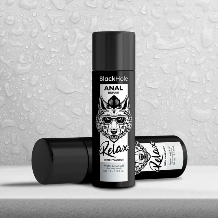 BLACK HOLE - ANAL REPAIR BASE AGUA RELAX CON HYALURON 100 ML - CandyHot - Foto 6