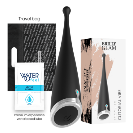 BRILLY GLAM - SPOT VIBE VIBRADOR CLITORIAL ORGASMICO SILICONA NEGRO - CandyHot - Foto 1