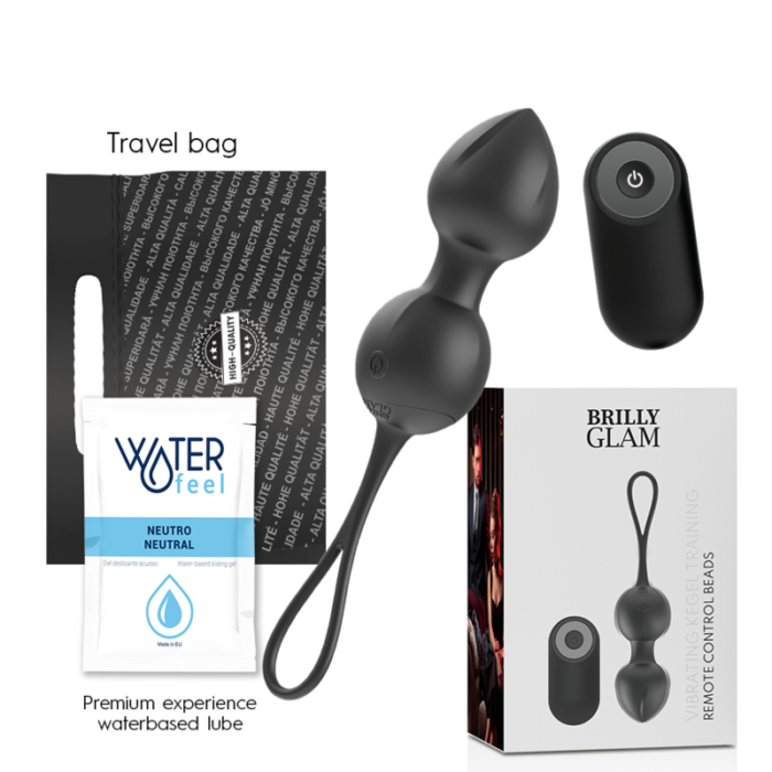 BRILLY GLAM - VIBRATING KEGEL BEADS CONTROL REMOTO - CandyHot - Foto 1