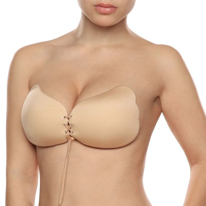 BYE-BRA - LACE-IT REALZADOR PUSH-UP BEIGE COPA A - CandyHot - Foto 4