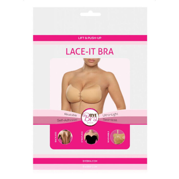 BYE-BRA - LACE-IT REALZADOR PUSH-UP BEIGE COPA B - CandyHot - Foto 1