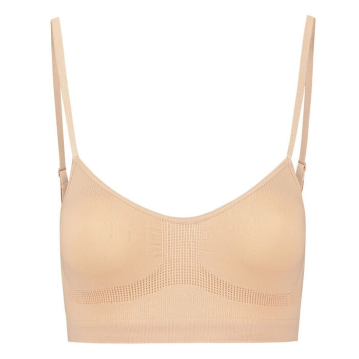 BYE-BRA - MEDIUM CONTROL SUJETADOR SIN COSTURAS BEIGE TALLA L - CandyHot - Foto 4