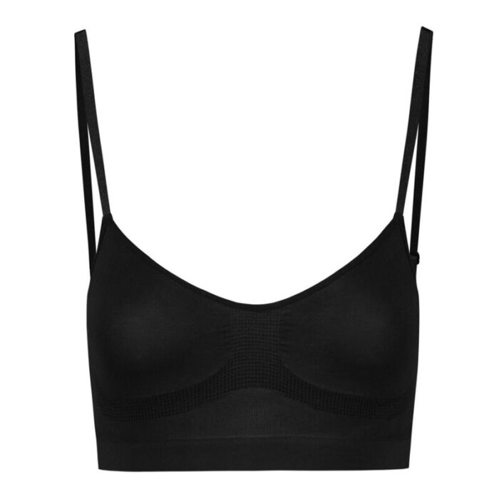BYE-BRA - MEDIUM CONTROL SUJETADOR SIN COSTURAS NEGRO TALLA XL - CandyHot - Foto 4