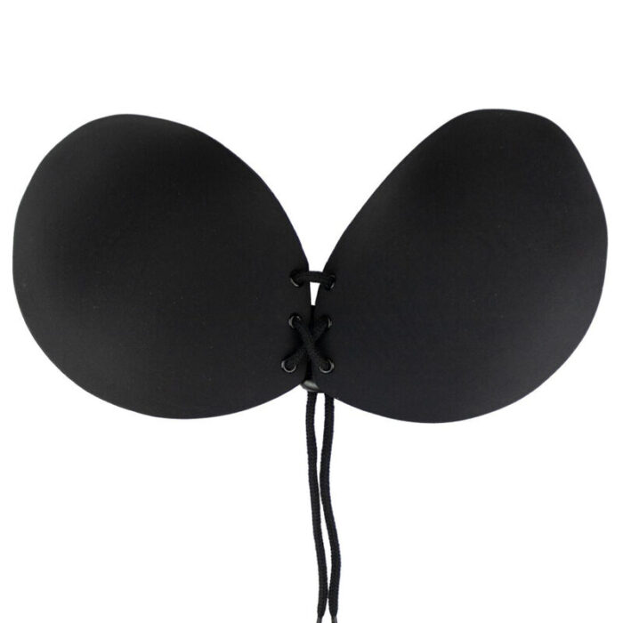 BYE-BRA - SUJETADOR ADHESIVO ENTRELAZADO NEGRO COPA C - CandyHot - Foto 4
