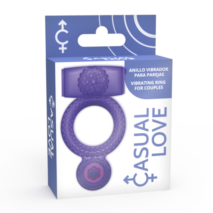 CASUAL LOVE - RING DOUBLE PLEASURE ANILLO LILA - CandyHot - Foto 4