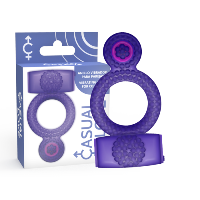 CASUAL LOVE - RING DOUBLE PLEASURE ANILLO LILA - CandyHot - Foto 1