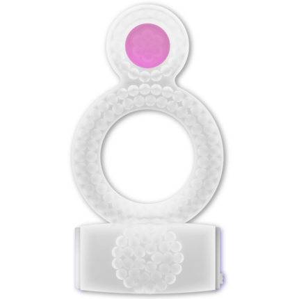 CASUAL LOVE - RING DOUBLE PLEASURE ANILLO TRANSPARENTE - CandyHot - Foto 2