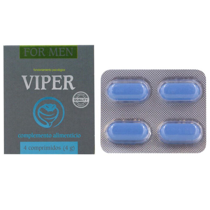 COBECO - VIPER POTENCIADOR MASCULINO 4 CAPSULAS - CandyHot - Foto 1