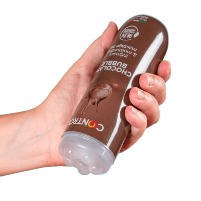 CONTROL - GEL DE MASAJE 3 EN 1 CHOCOLATE BUBBLE 200 ML - CandyHot - Foto 3