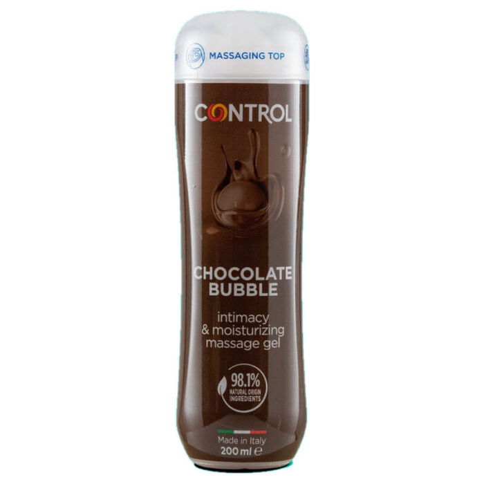 CONTROL - GEL DE MASAJE 3 EN 1 CHOCOLATE BUBBLE 200 ML - CandyHot - Foto 1