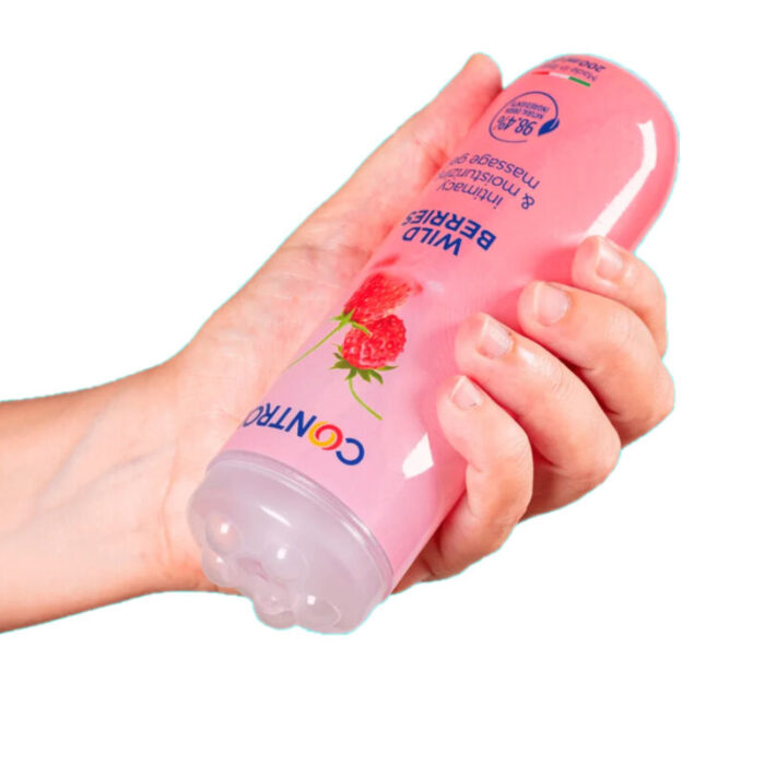 CONTROL - GEL DE MASAJE 3 EN 1 WILD BERRIES 200 ML - CandyHot - Foto 3