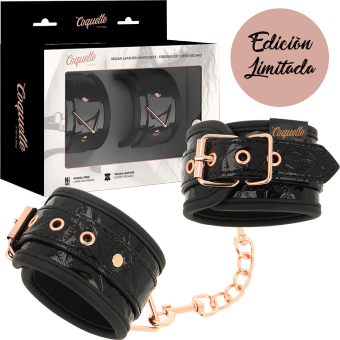 COQUETTE CHIC DESIRE - BLACK EDITION ESPOSAS PARA MANOS CON FORRO DE NEOPRENO - CandyHot - Foto 1