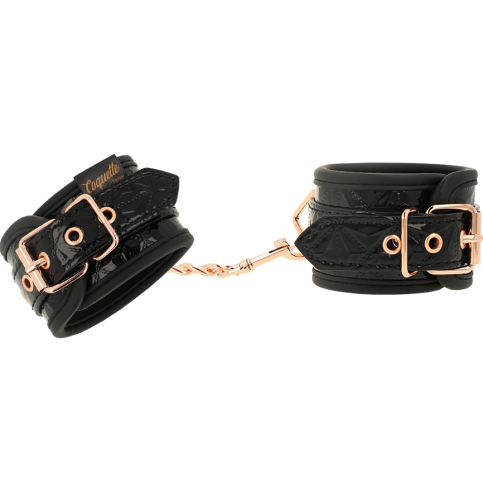 COQUETTE CHIC DESIRE - BLACK EDITION ESPOSAS PARA MANOS CON FORRO DE NEOPRENO - CandyHot - Foto 3