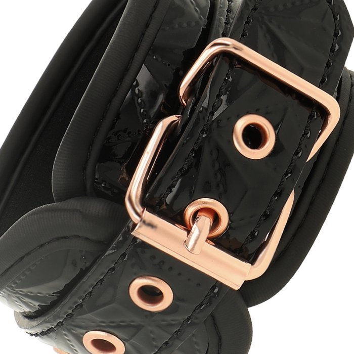 COQUETTE CHIC DESIRE - BLACK EDITION ESPOSAS PARA MANOS CON FORRO DE NEOPRENO - CandyHot - Foto 5