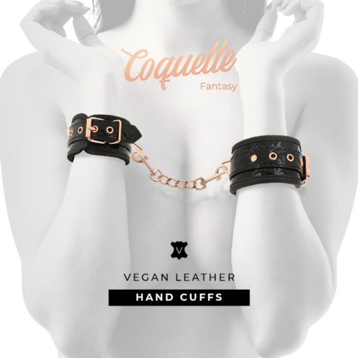 COQUETTE CHIC DESIRE - BLACK EDITION ESPOSAS PARA MANOS CON FORRO DE NEOPRENO - CandyHot - Foto 2