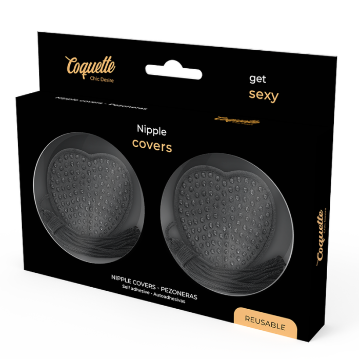 COQUETTE CHIC DESIRE - CUBRE PEZONES NEGRO - CandyHot - Foto 4