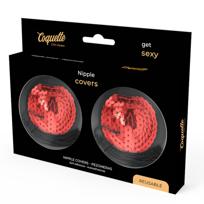 COQUETTE CHIC DESIRE - CUBRE PEZONES ROJO - CandyHot - Foto 4