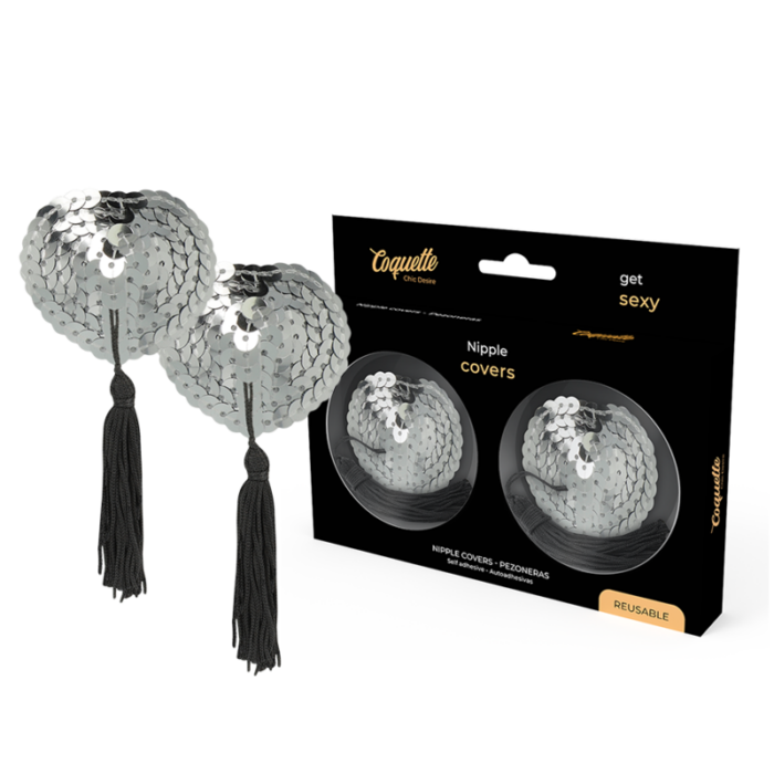 COQUETTE CHIC DESIRE - CUBRE PEZONES SILVER - CandyHot - Foto 1
