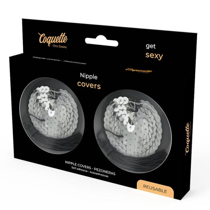 COQUETTE CHIC DESIRE - CUBRE PEZONES SILVER - CandyHot - Foto 4