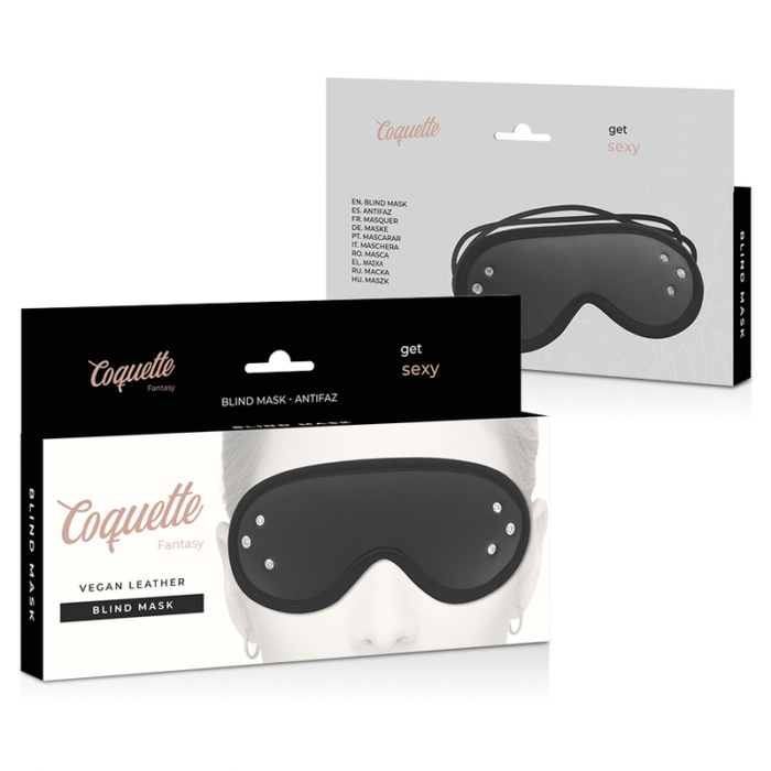 COQUETTE CHIC DESIRE - FANTASY ANTIFAZ CUERO VEGANO CON FORRO DE NEOPRENO - CandyHot - Foto 6