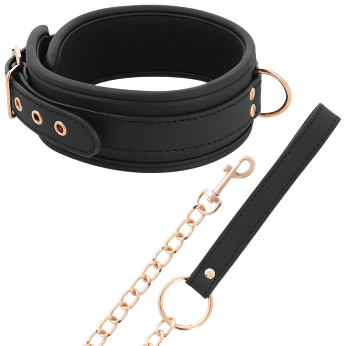 COQUETTE CHIC DESIRE - FANTASY COLLAR CUERO VEGANO CON CORREA Y FORRO DE NEOPRENO - CandyHot - Foto 4