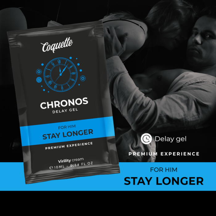 COQUETTE CHIC DESIRE - POCKET CHRONOS DELAY GEL RETARDANTE PARA ÉL 10 ML - CandyHot - Foto 3