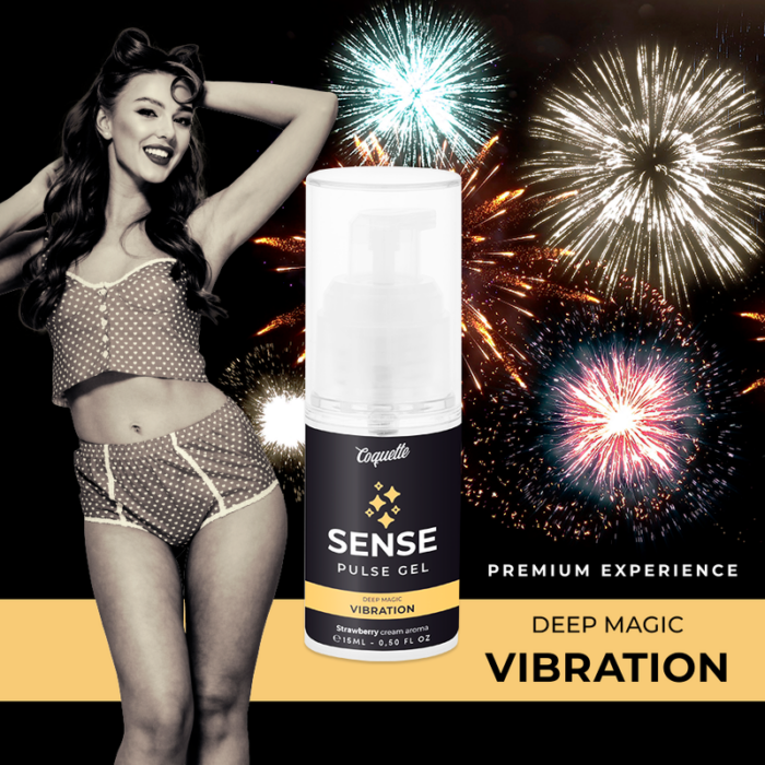 COQUETTE CHIC DESIRE - PULSE GEL FRESA VIBRACIÓN LIQUIDA PREMIUM 15ML - CandyHot - Foto 3