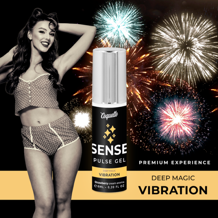 COQUETTE CHIC DESIRE - PULSE GEL FRESA VIBRACIÓN LIQUIDA PREMIUM 6ML - CandyHot - Foto 3