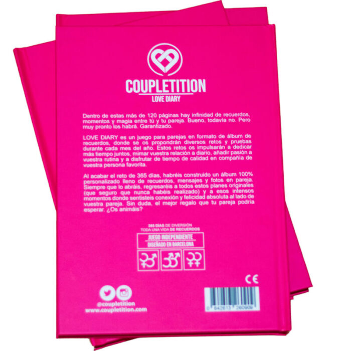 COUPLETITION - LOVE DIARY ÁLBUM DE RECUERDOS & DESEOS EN PAREJA - CandyHot - Foto 2