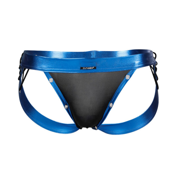 CUT4MEN - JOCKSTRAP DESIRE CUERO AZUL XL - CandyHot - Foto 3