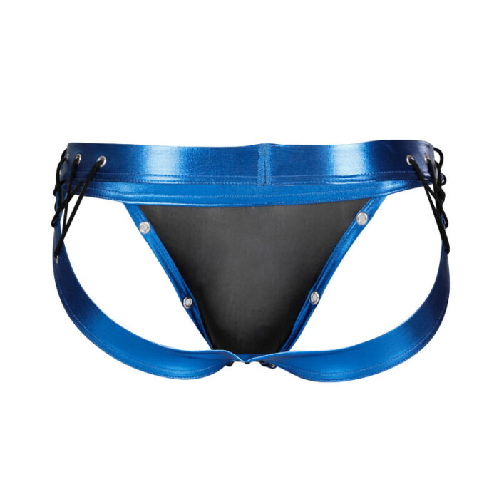 CUT4MEN - JOCKSTRAP DESIRE CUERO AZUL XL - CandyHot - Foto 4