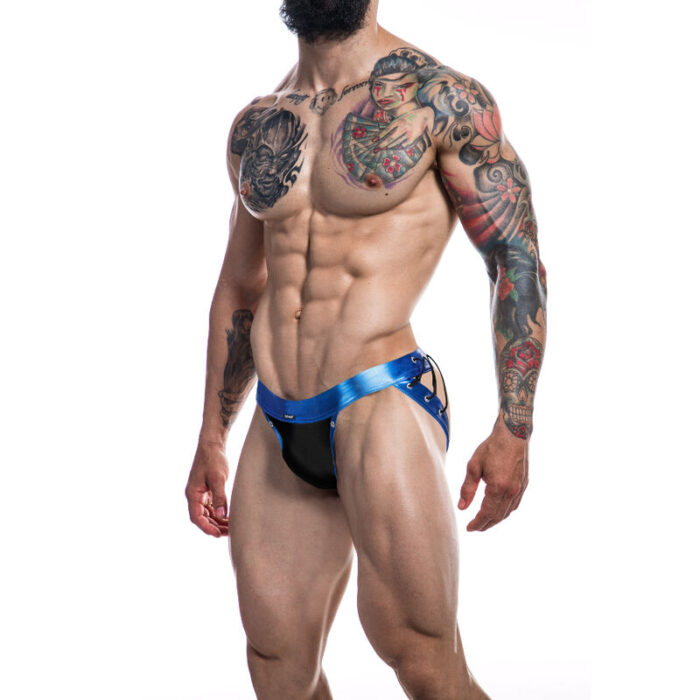 CUT4MEN - JOCKSTRAP DESIRE CUERO AZUL XL - CandyHot - Foto 1