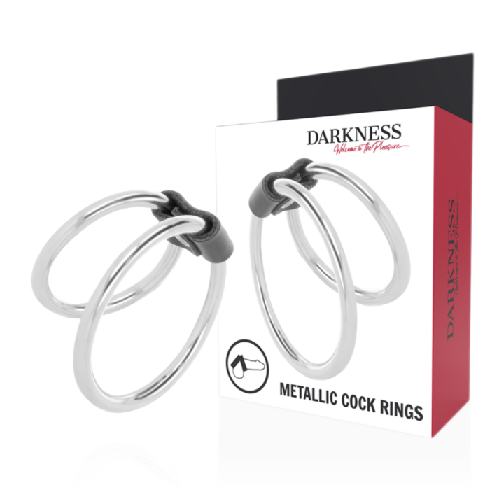 DARKNESS - ANILLA METAL DOBLE PARA EL PENE - CandyHot - Foto 1
