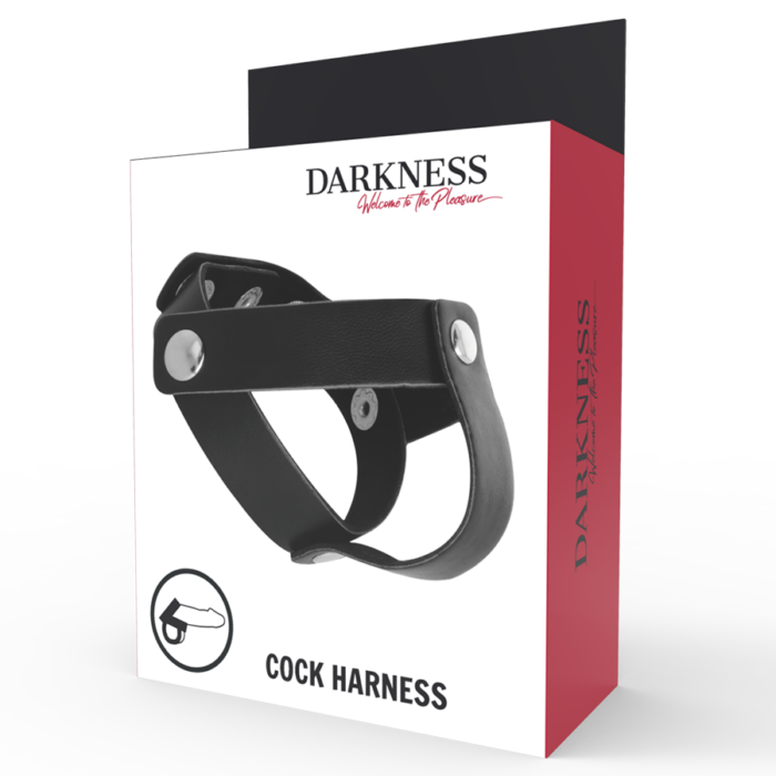 DARKNESS - ANILLO DE PIEL PARA PENE Y TESTÍCULOS - CandyHot - Foto 5