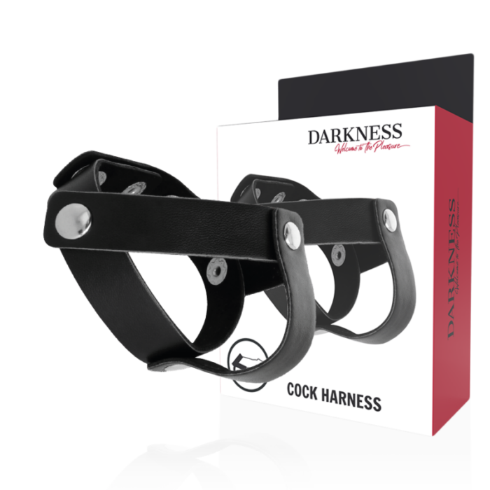 DARKNESS - ANILLO DE PIEL PARA PENE Y TESTÍCULOS - CandyHot - Foto 1