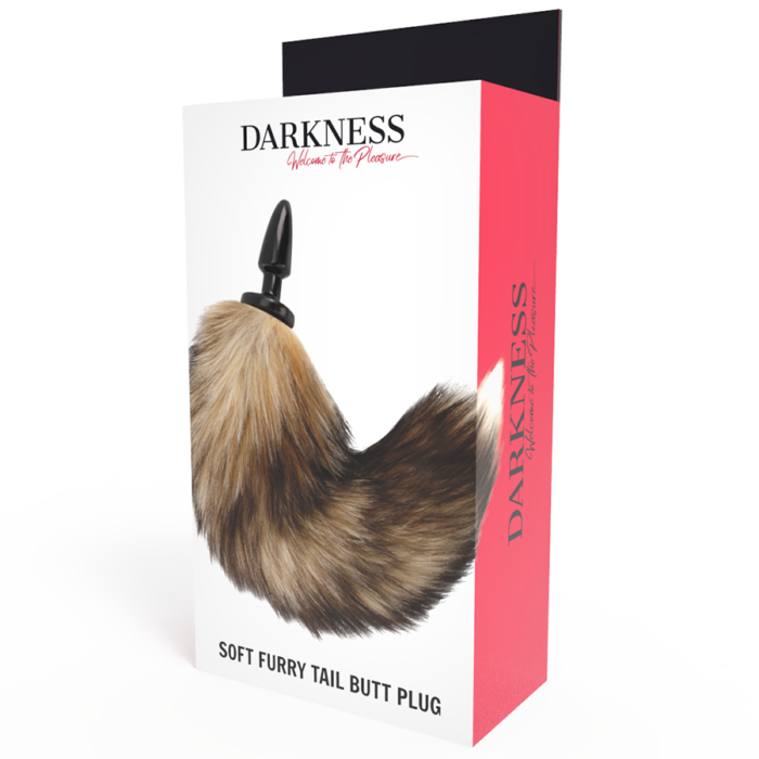 DARKNESS - COLA NATURAL CON PLUG ANAL SILICONA 10 CM - CandyHot - Foto 4