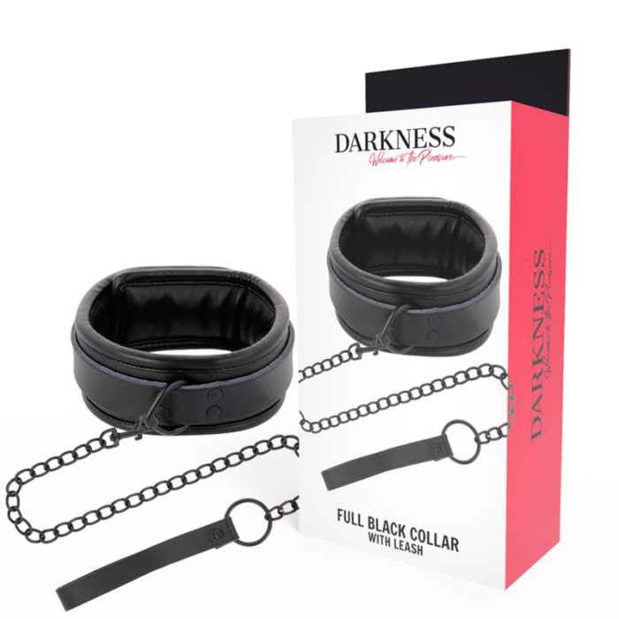 DARKNESS - COLLAR CON CADENA  NEGRO - CandyHot - Foto 1