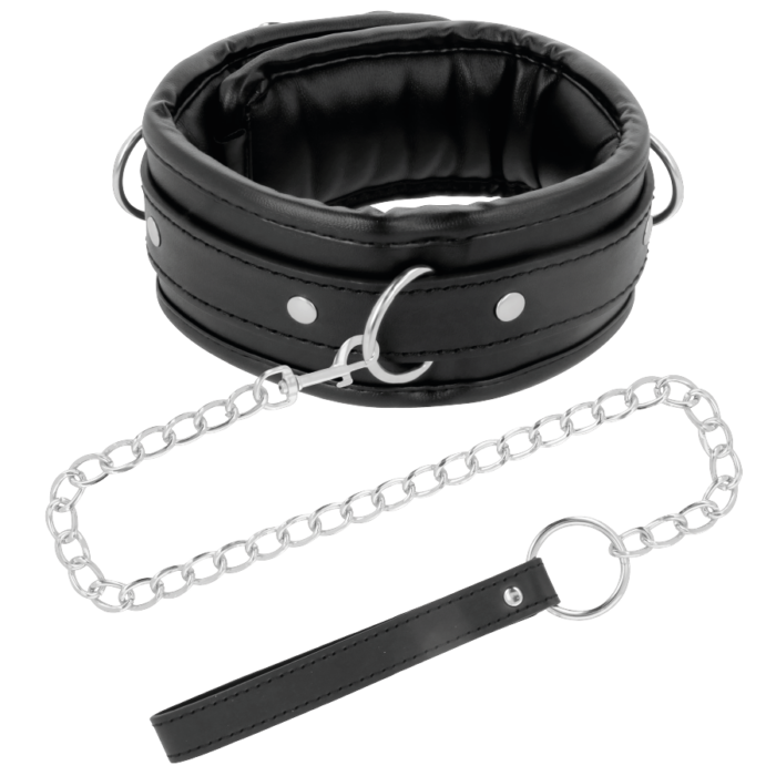 DARKNESS - COLLAR CON CADENA SOFT LEATHER - CandyHot - Foto 2