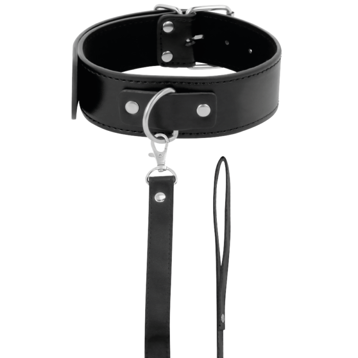 DARKNESS - COLLAR DE POSTURA CON CADENA LEATHER - CandyHot - Foto 2