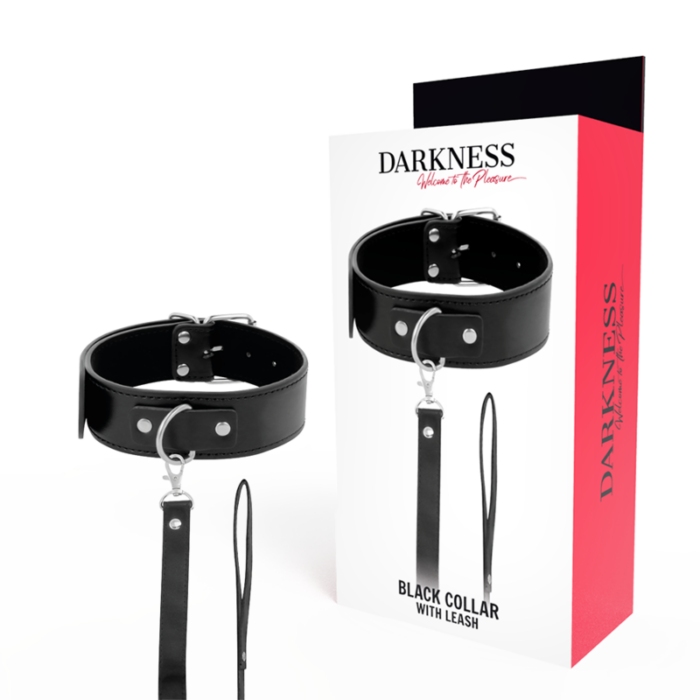 DARKNESS - COLLAR DE POSTURA CON CADENA LEATHER - CandyHot - Foto 1